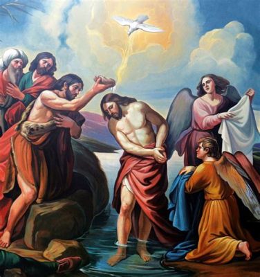 “The Baptism of Our Lord”의 신성한 빛과 우아한 구성!