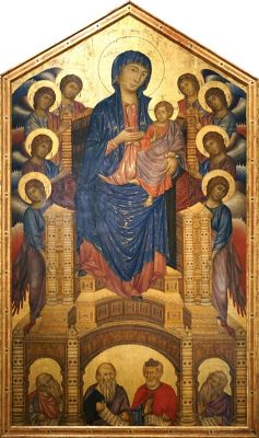  The Virgin and Child Enthroned with Saints - 화려한 금빛과 신비로운 표현으로 가득 찬 이집트 미술의 걸작!